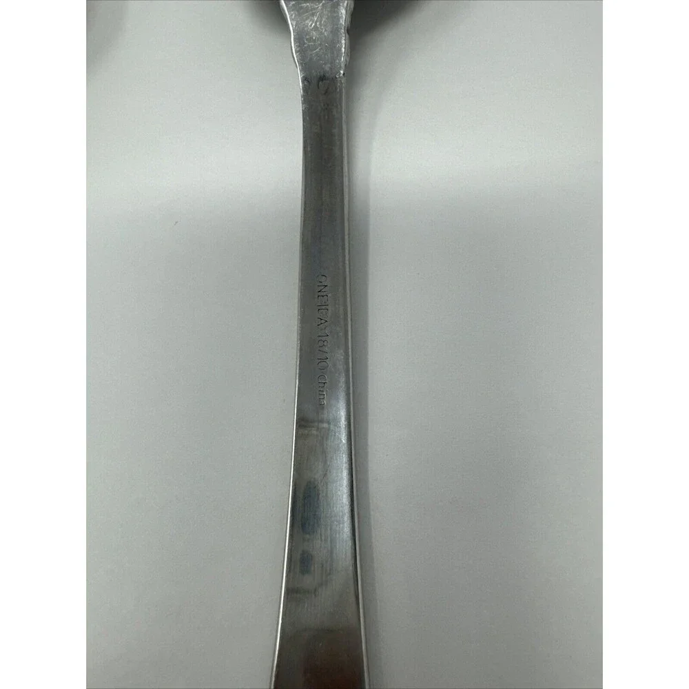 2pc Serving Pierced Fork & Serving Spoon Oneida PRINCETON 18/10 Stainless LOT 2